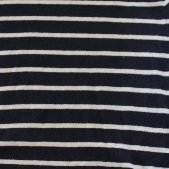 GAP Navy and White Stripe Knit Long Sleeve, (Made With Silk) - Picture 6 of 7